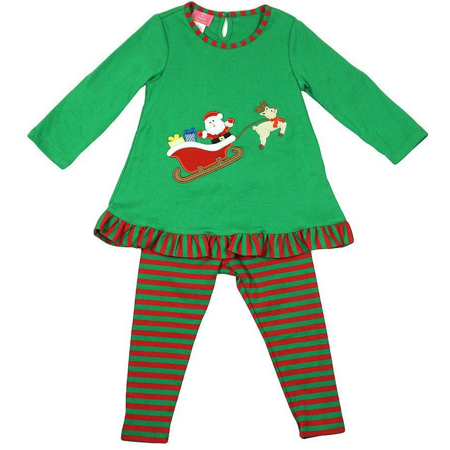 Santa's Sleigh Tunic & Leggings Set