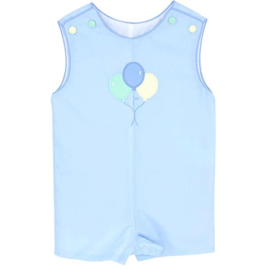 Birthday Balloon Applique Shortall