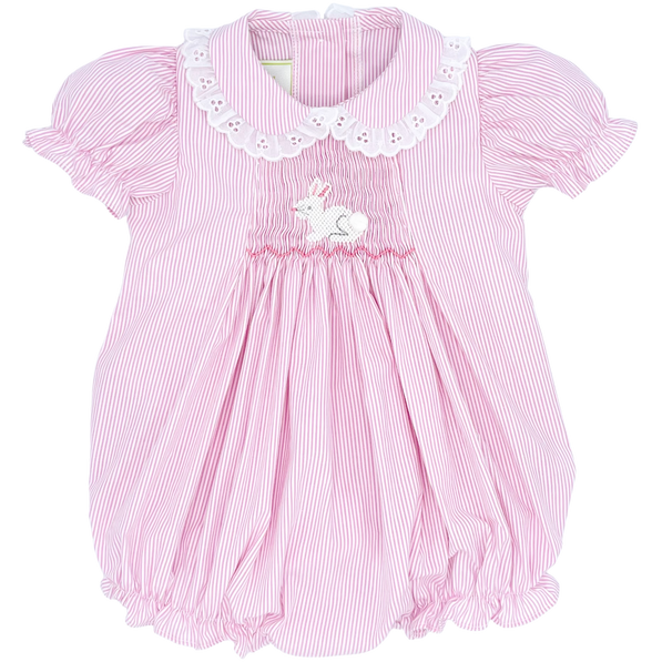 Zuccini Bunny Silvie Smocked Bubble Pink