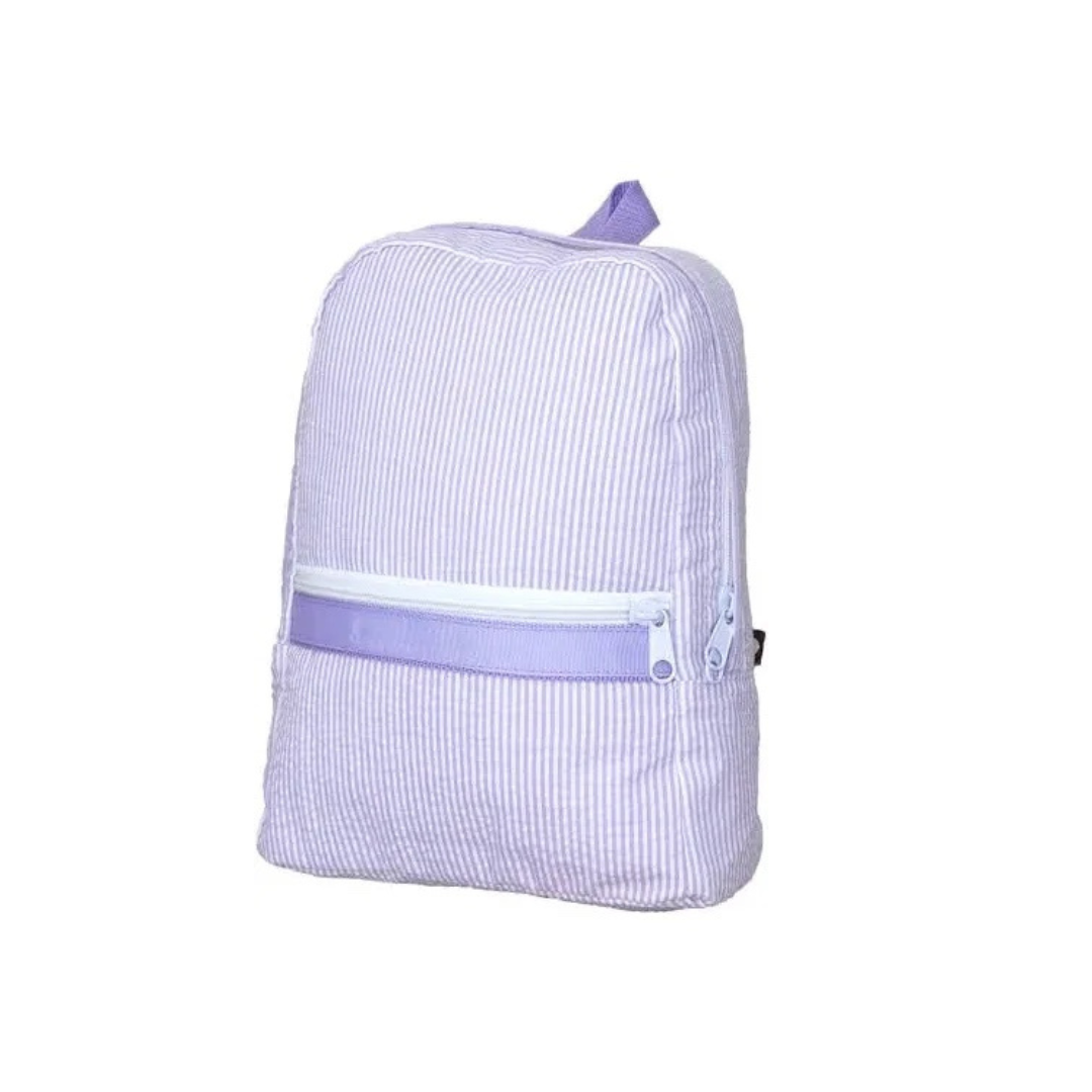 Seersucker Backpack- Medium