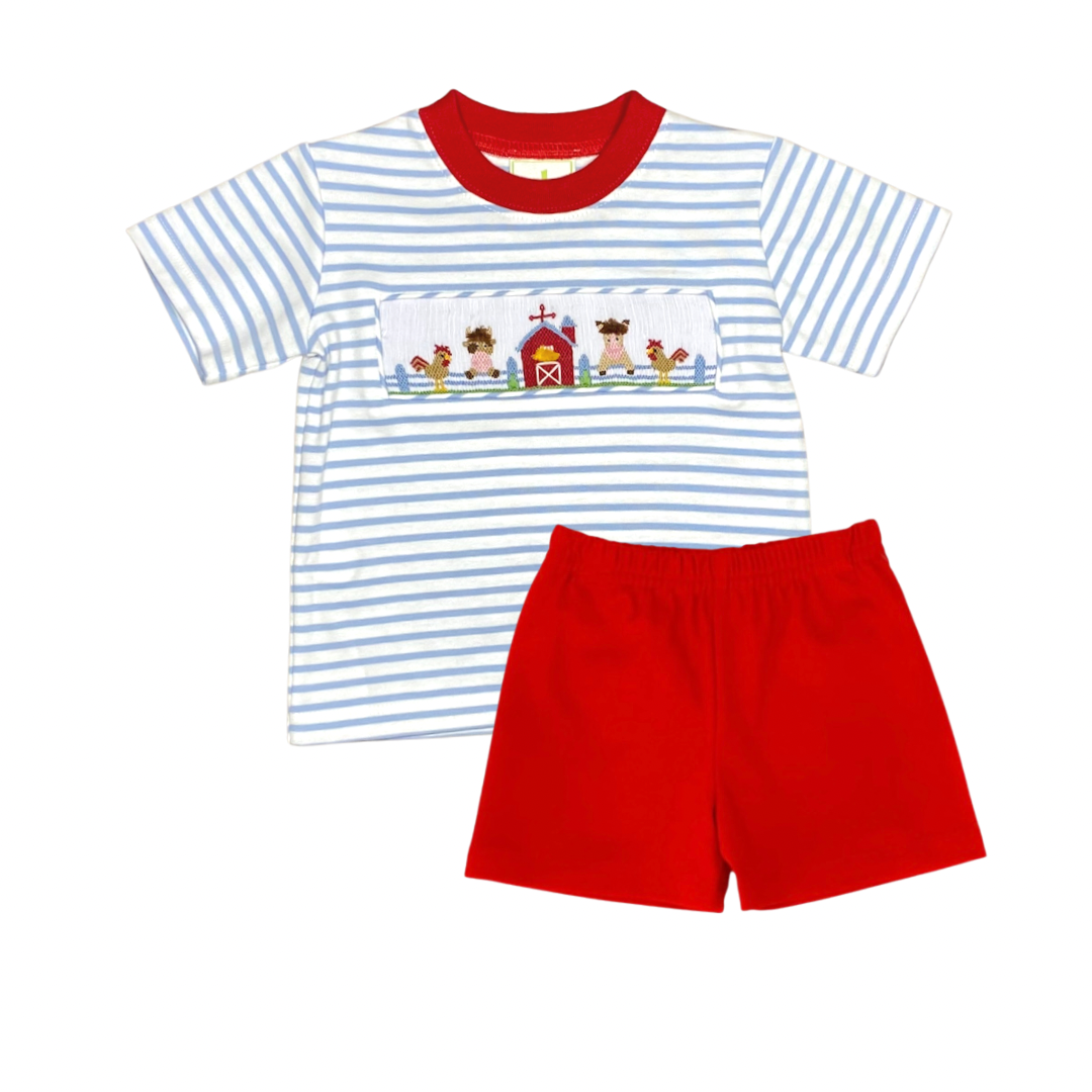 Zuccini Farm Play Boys Short Set