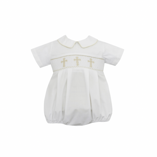 Cross Boys Smocked Bubble