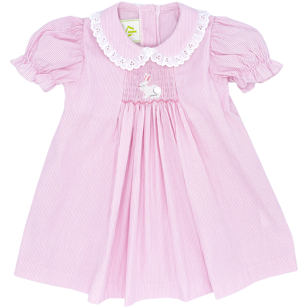 Pink Bunny Silvie Smocked Dress