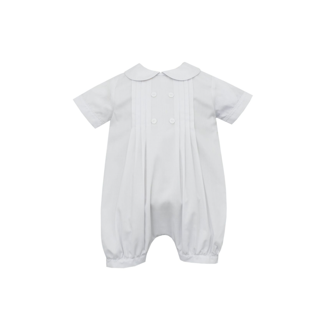 Claire Charlie Romper White Batiste